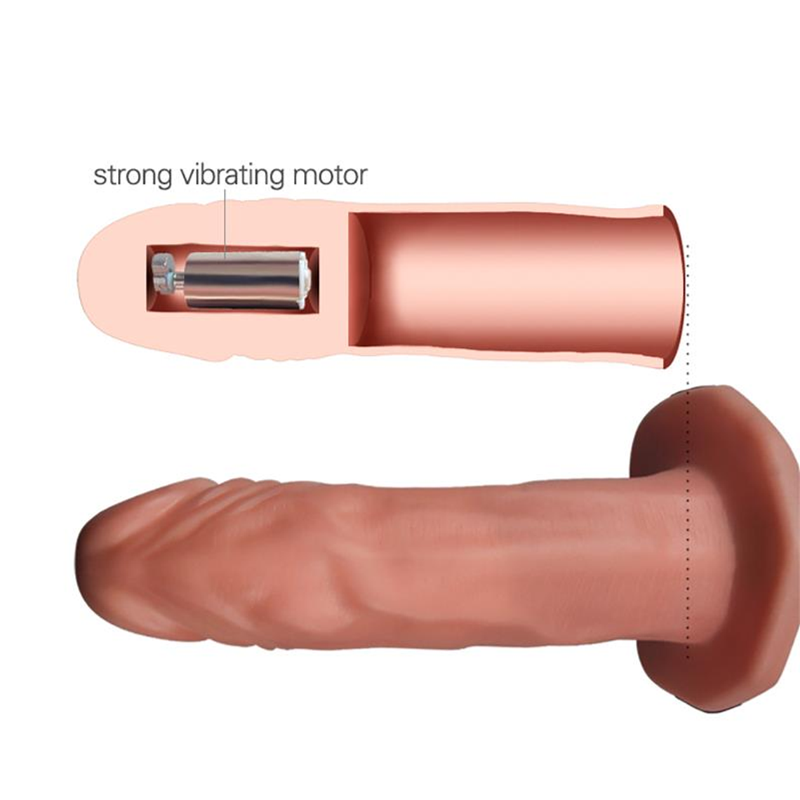 Unisex Hollow Strap On Vibrating 5