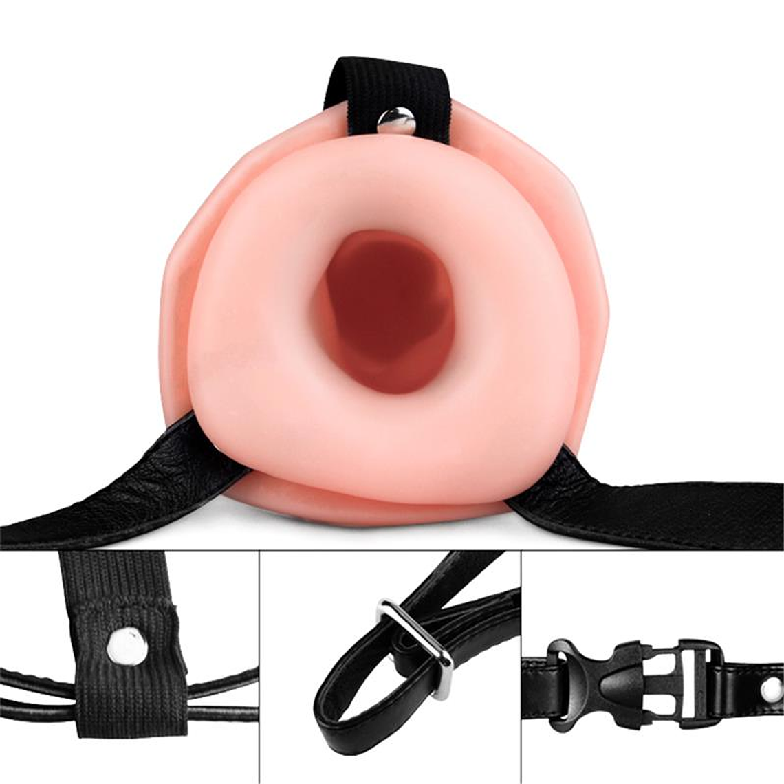 Unisex Hollow Strap On Vibrating 6
