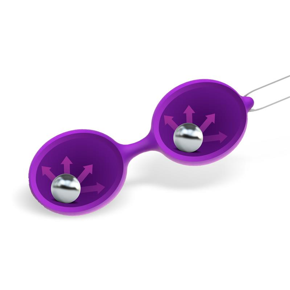 Misha Double Kegel Balls Silicone Purple 5