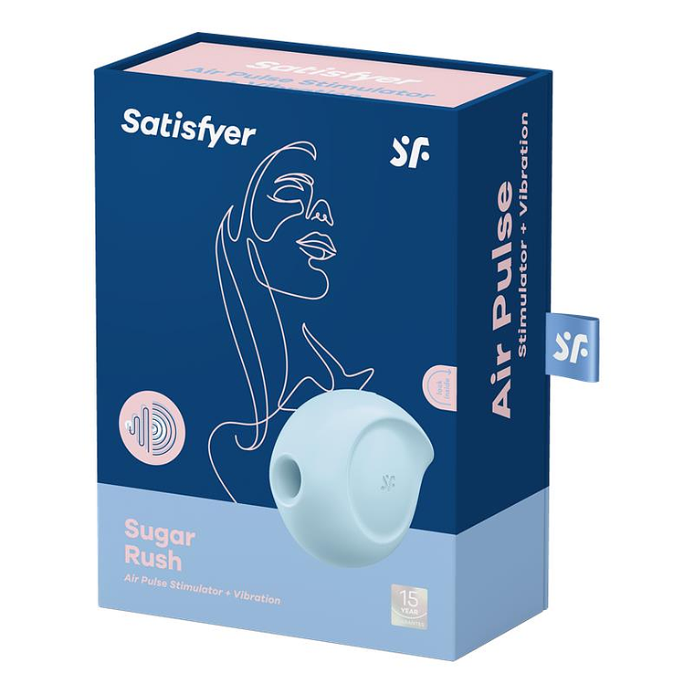 Sugar Rush Clitoris Sucker and Vibe Blue 7