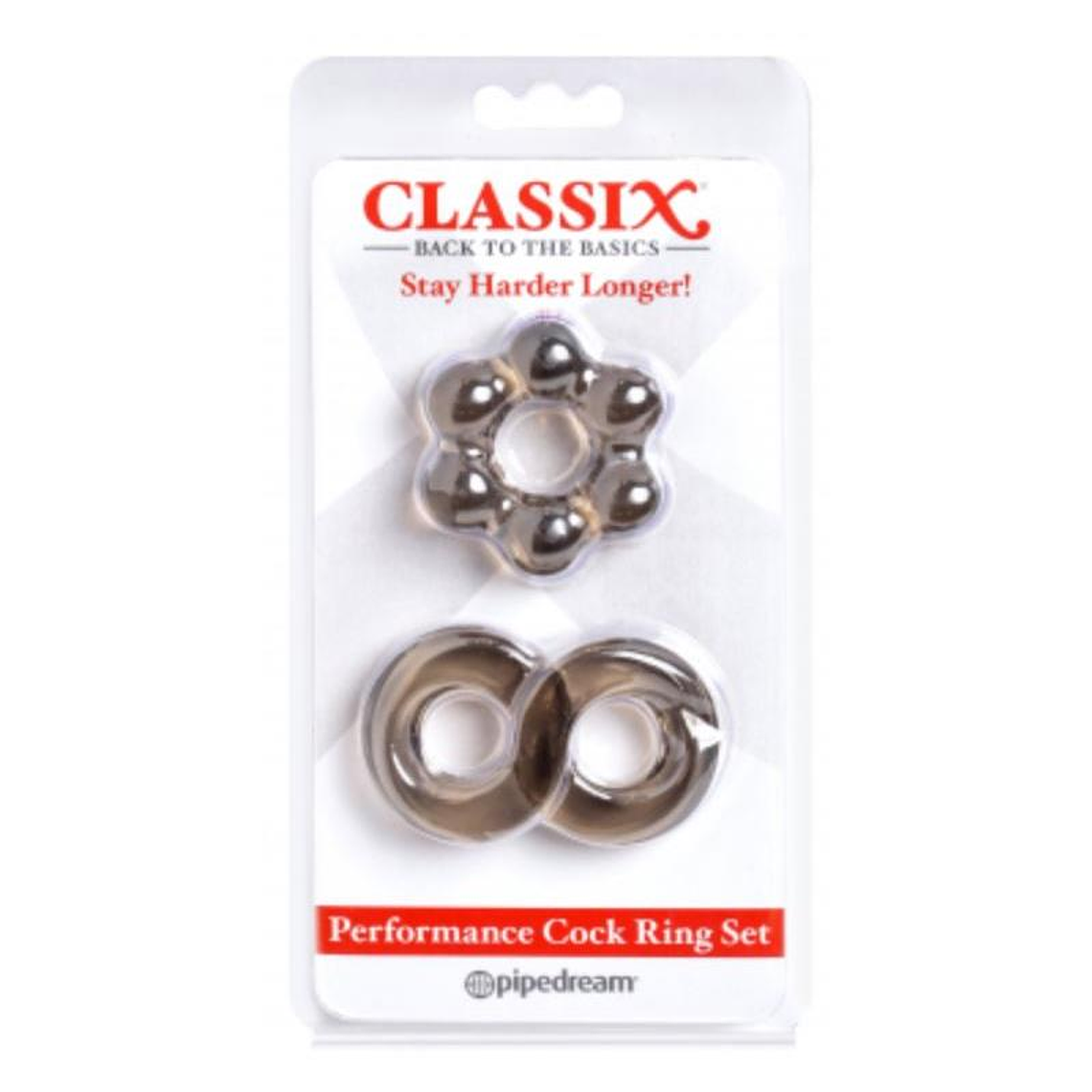 Performance Cock Ring Set Smoke 1