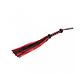 Braided Flogger Leather Black Red - vignette 3