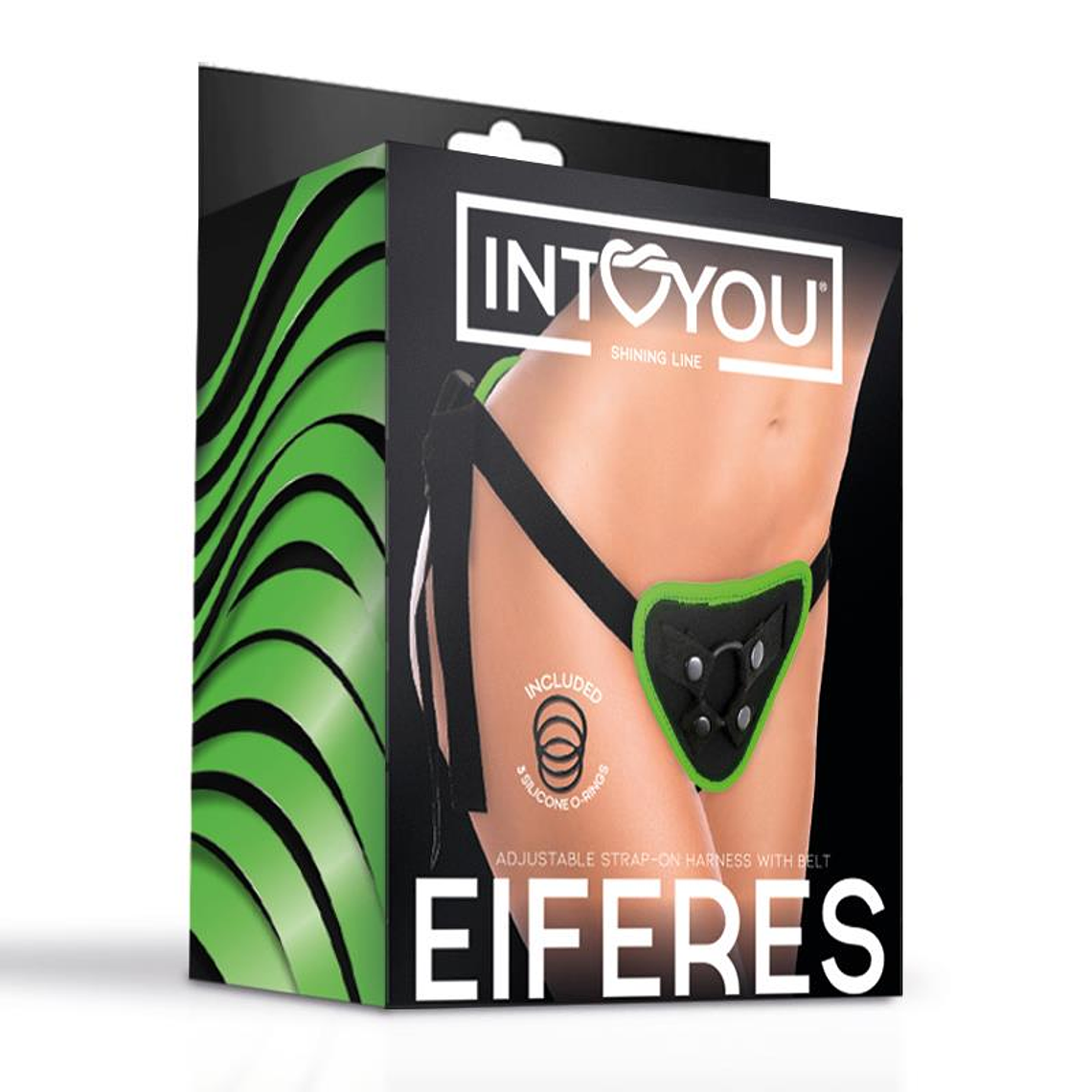 Eiferes Glow in the Dark Adjustable Strap-On Harness Corset Style 7