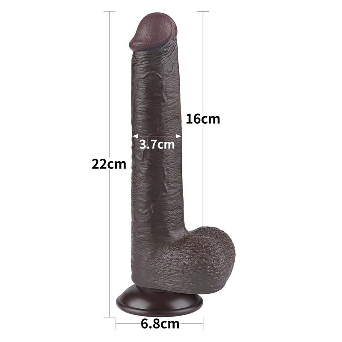 Sliding Skin Dual Layer Dildo 9 11