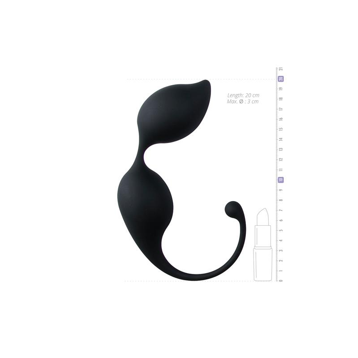 Curved Kegel Balls - Black 3