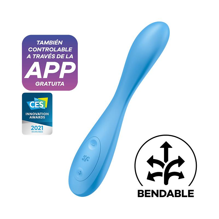 Vibe G-Spot Flex 4 with APP Satisfyer Connect Blue 1