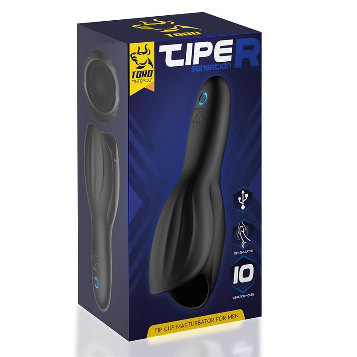 Tiper Tip Cup Masturbator for Men Silicone USB 6