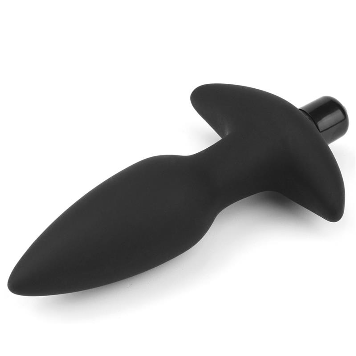 Butt Plug Fantasy Plug with Vibration Black 2