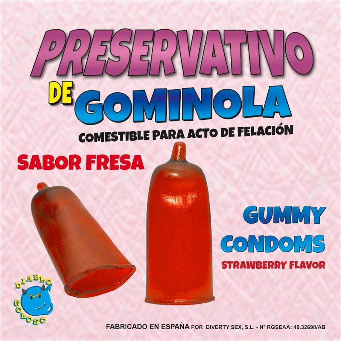 Gummy Condom Strawberry 1