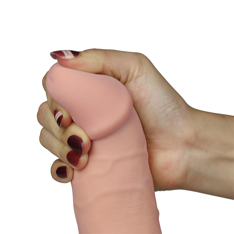 Dildo The Ultra Soft Dude con Vibración 8.8 Natural 3