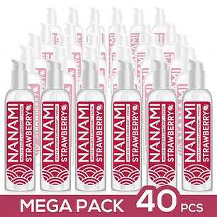 Pack de 40 Water Based Lubricant Strawberry 150 ml