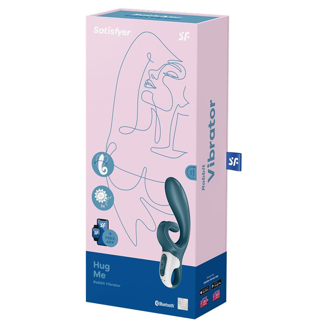 Vibe Hug Me with APP Satisfyer Connect Grayblue 7