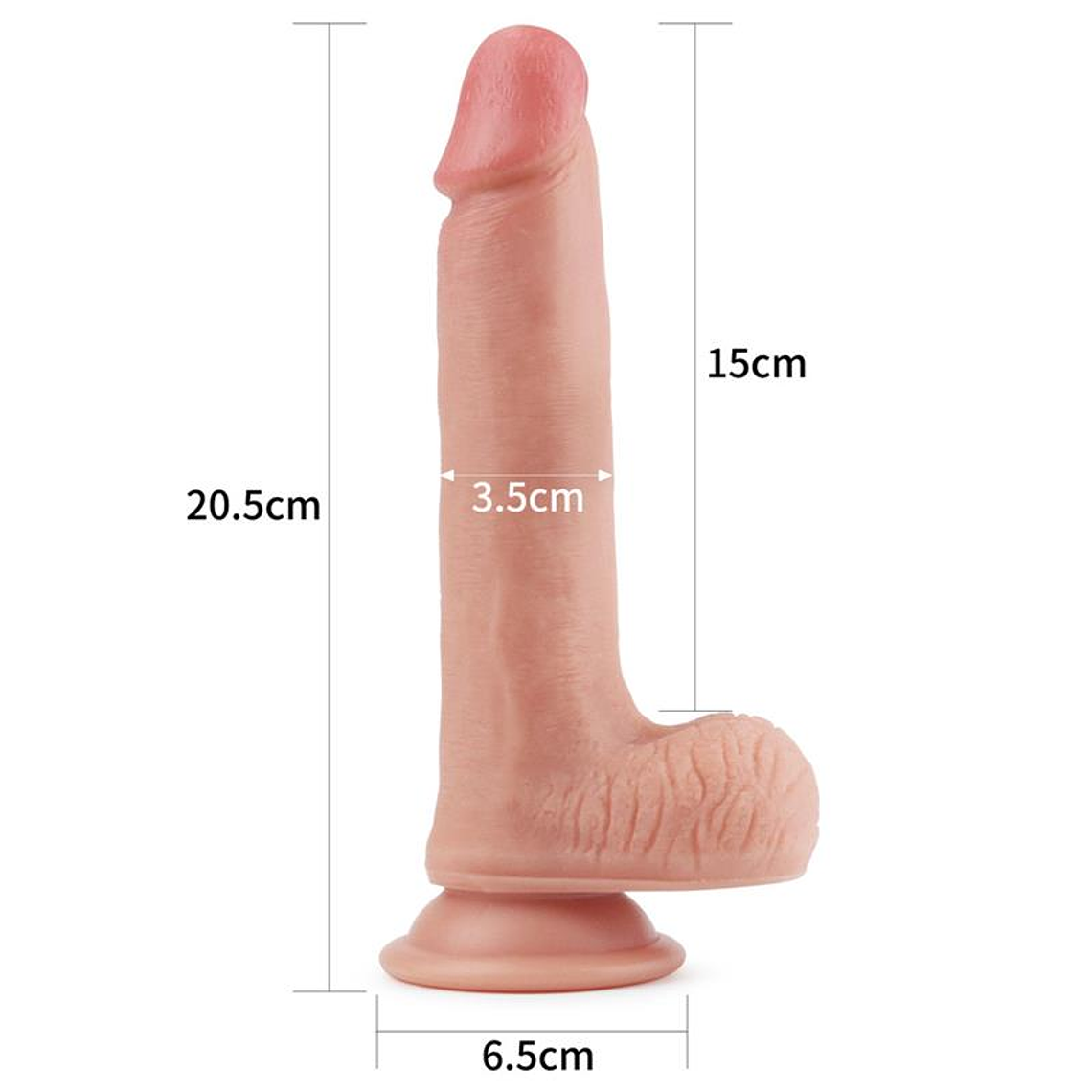 Dildo Nature 8 Liquid Silicone Flesh 8