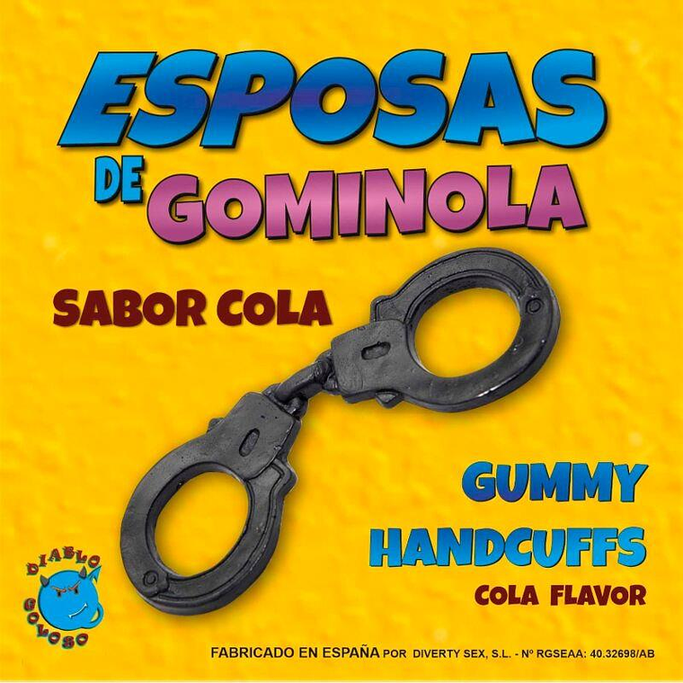 Black Gummy Handcufs with Cola Flavor 1