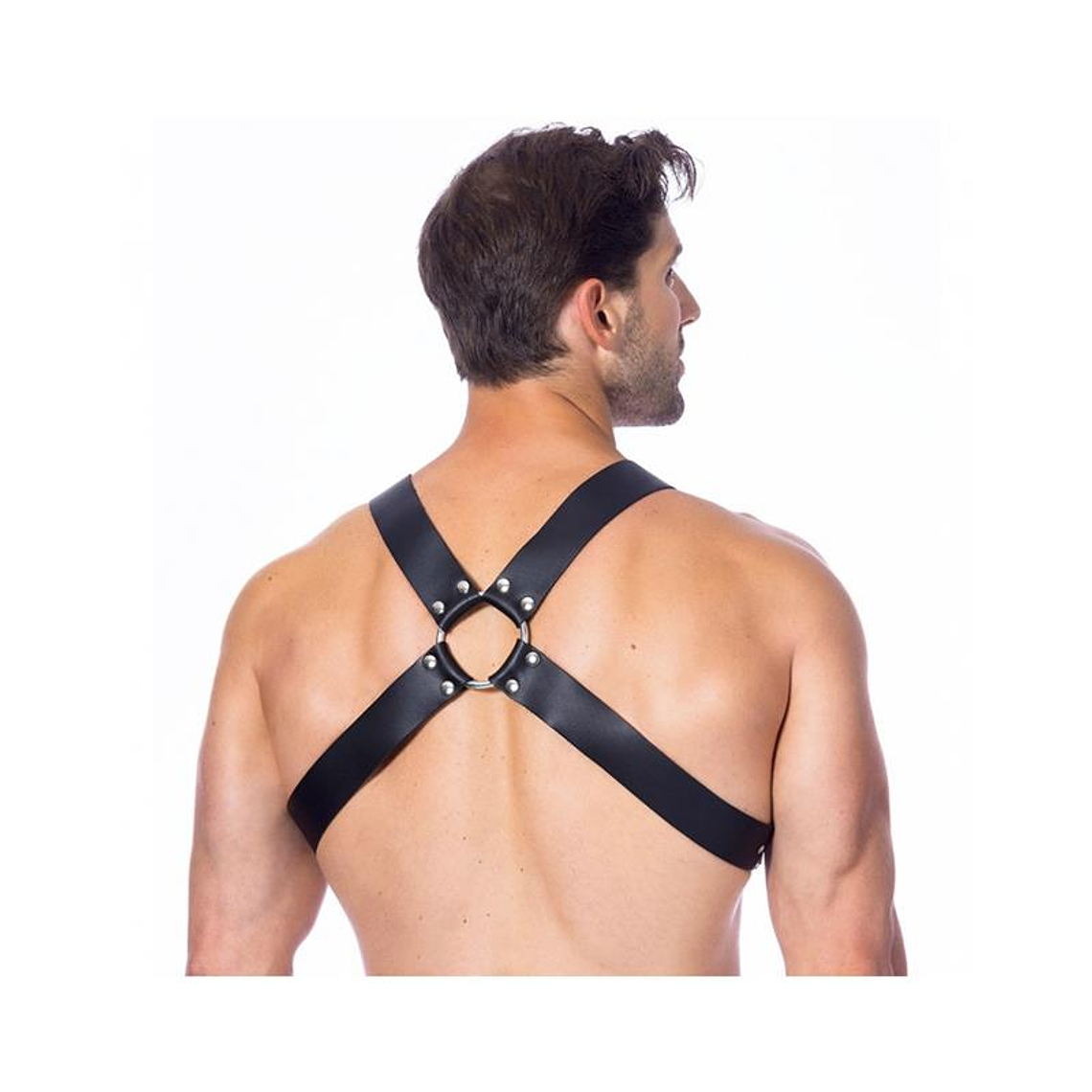 Adjustable Leather Harness with Buckles 2