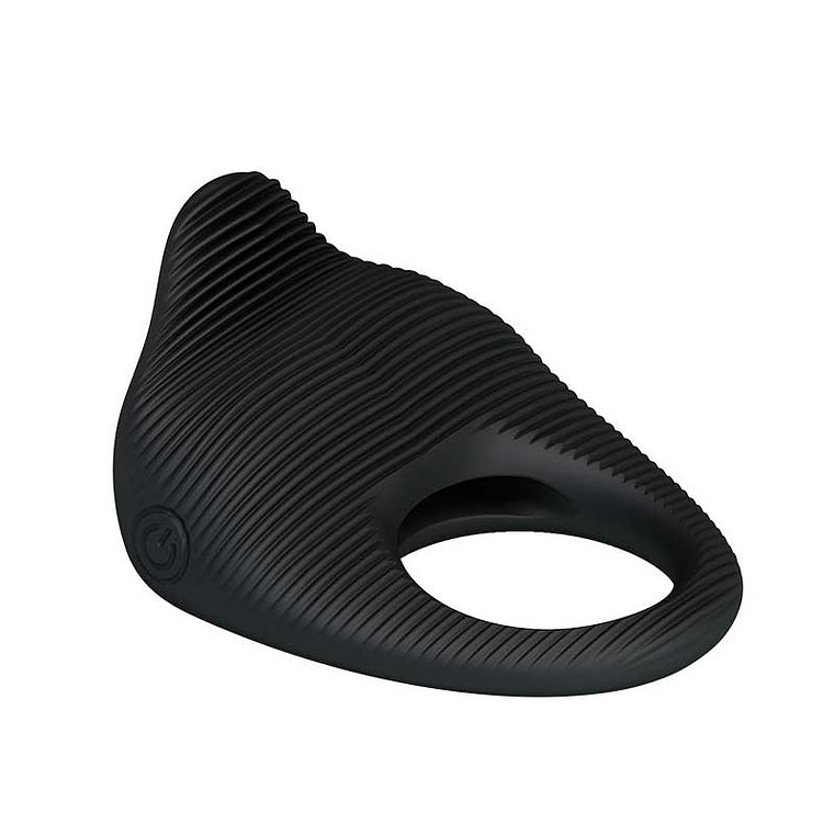 Vibrating Cock Ring Thimble Black 3