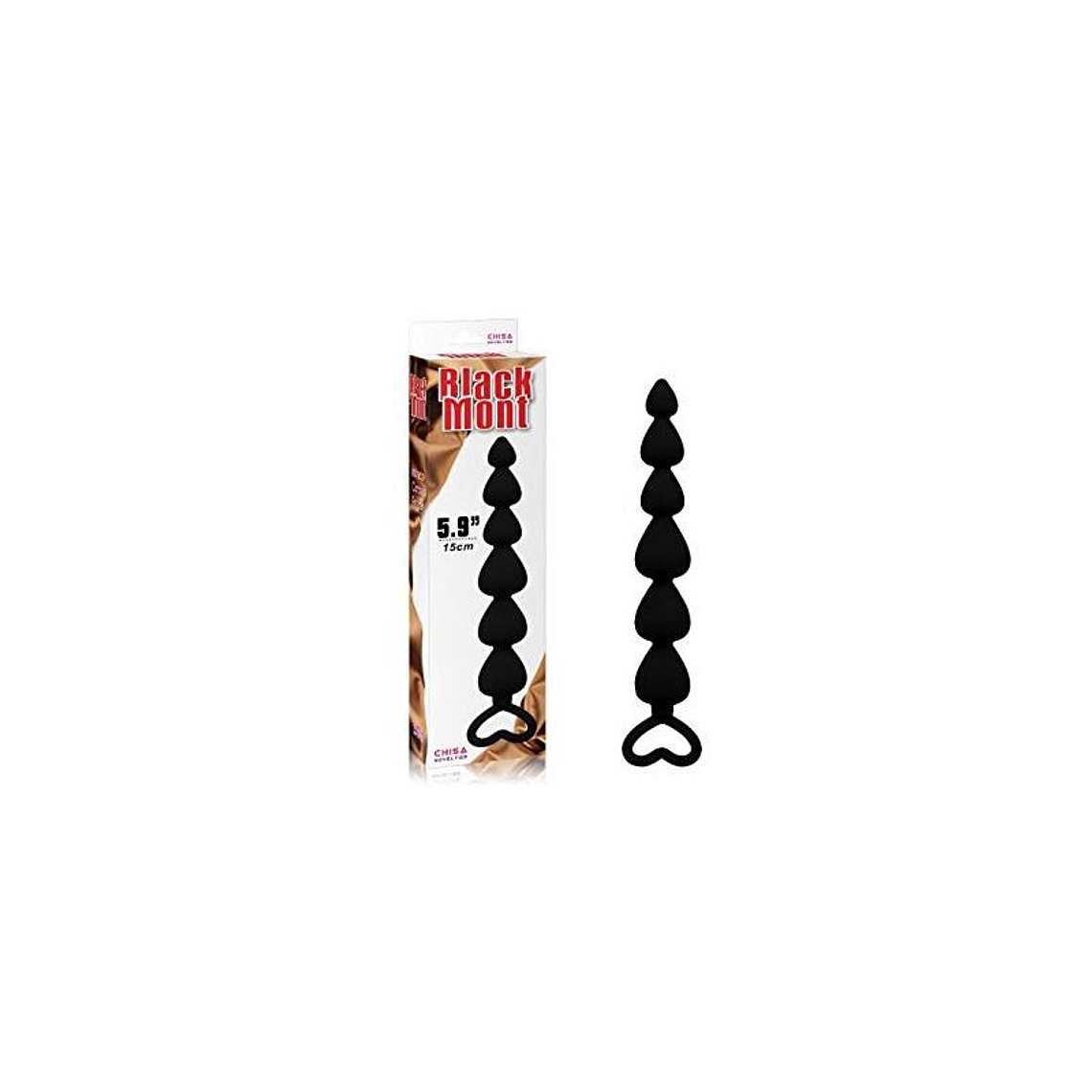 Elite Lovers Beads 19 cm Silicone Black 1