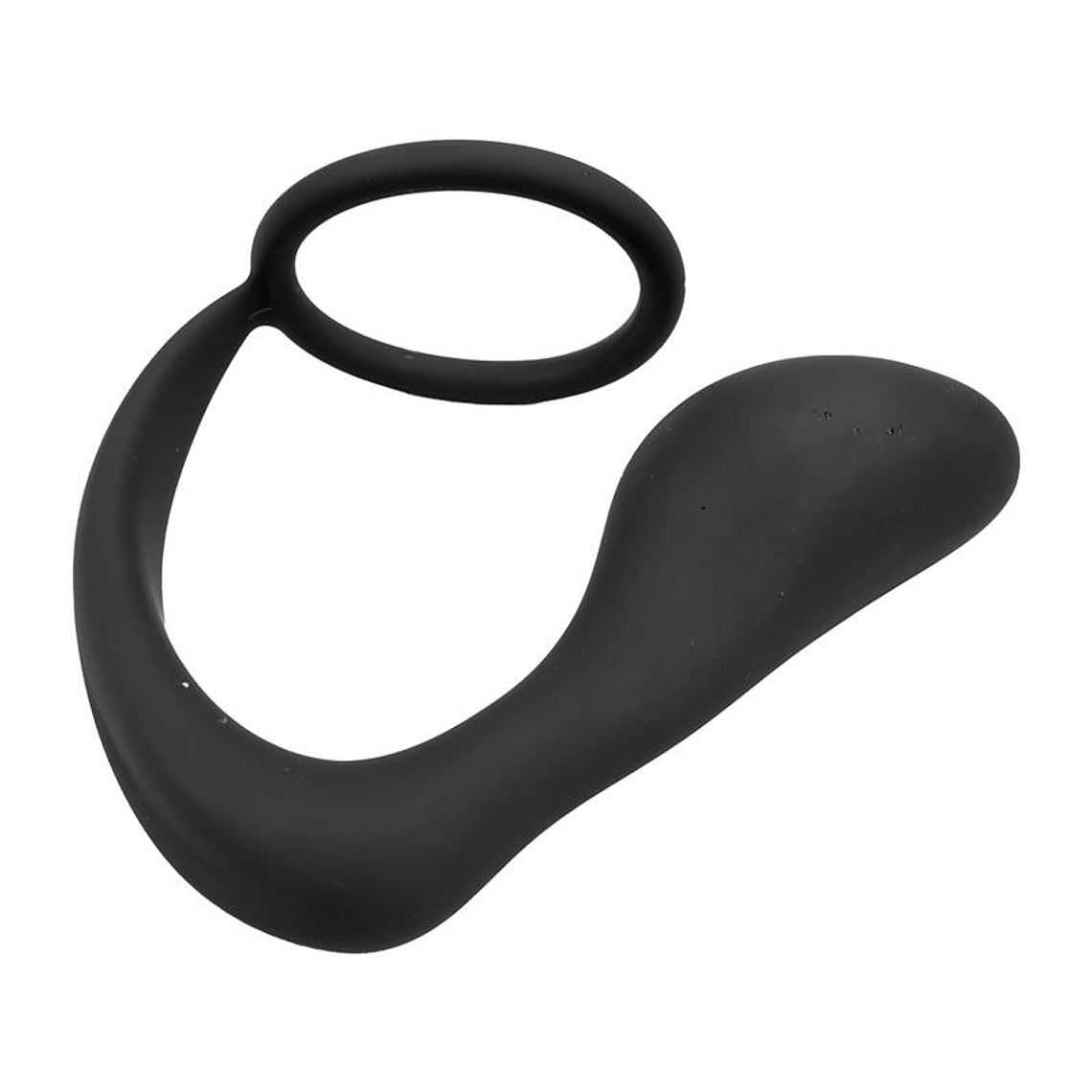 Randal Butt Plug with Penis Ring Silicone Black 5