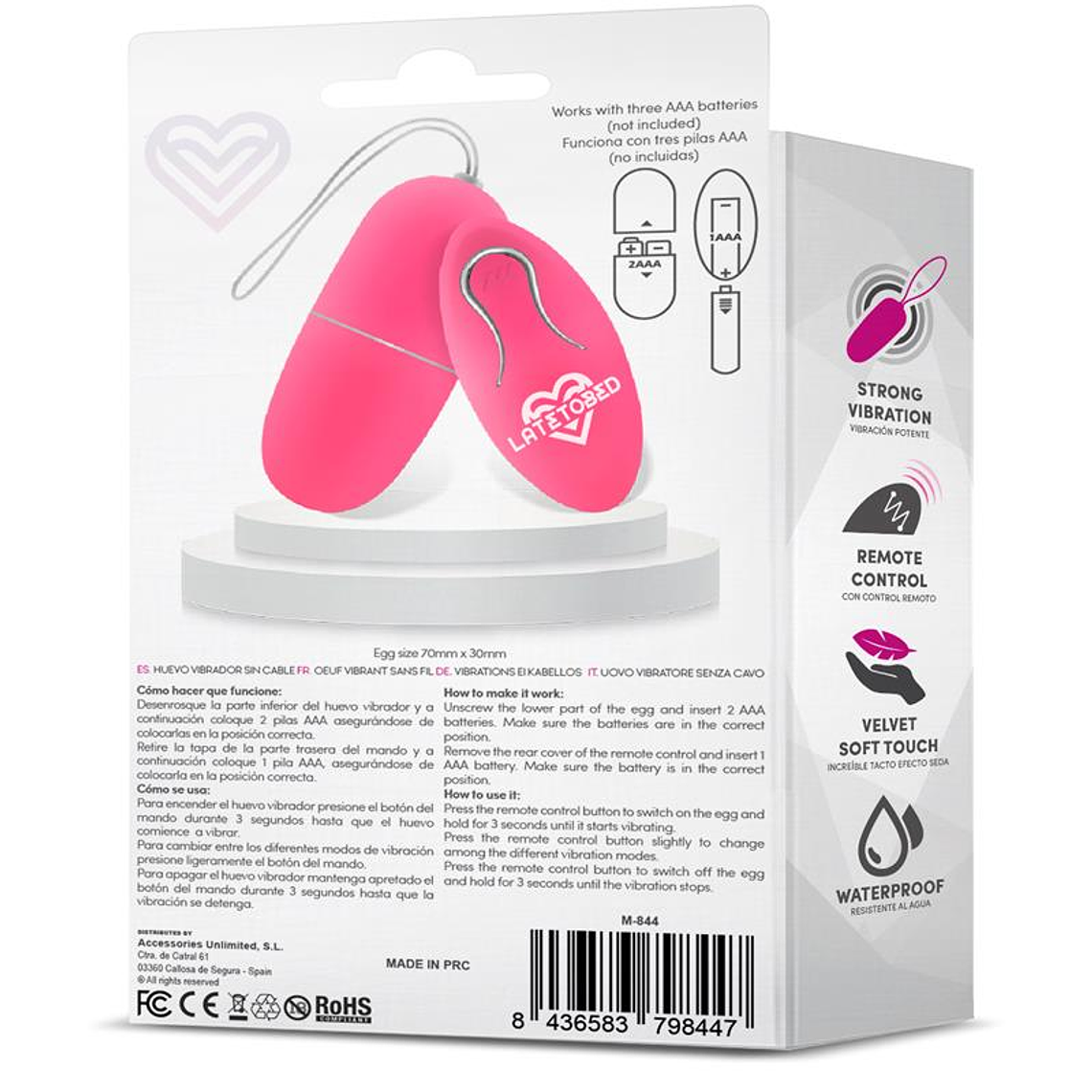 Ecopink Vibrating Egg with Remote Control 3
