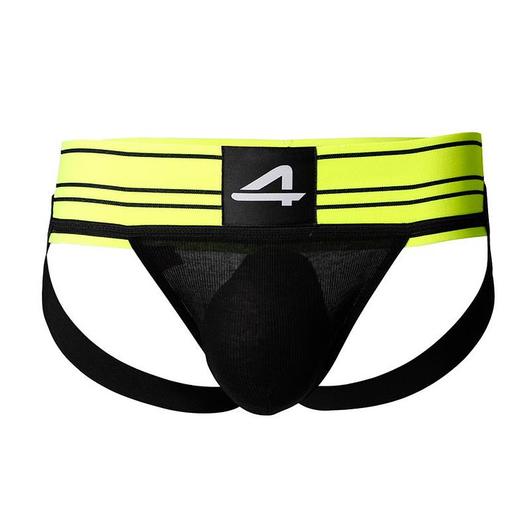 C4M15 Rugby Jockstrap Neon Lime 3