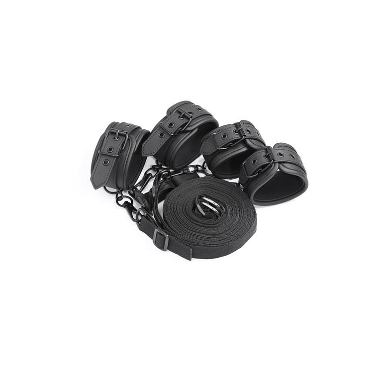 Bed Restraints Set Vegan Leather 3