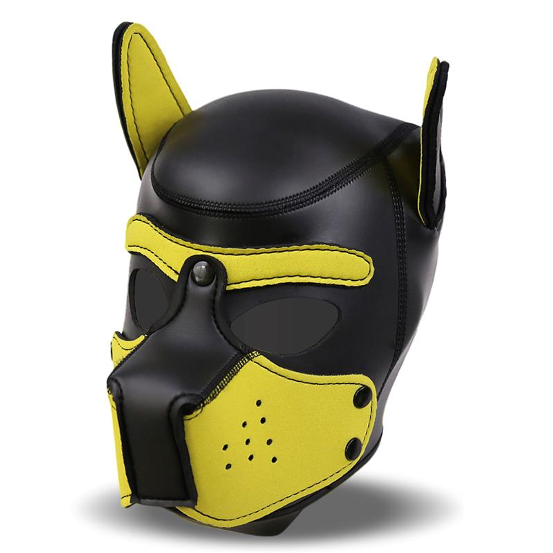 Hound Neoprene Dog Hound Removable Muzzle Black/Yellow One Size 2
