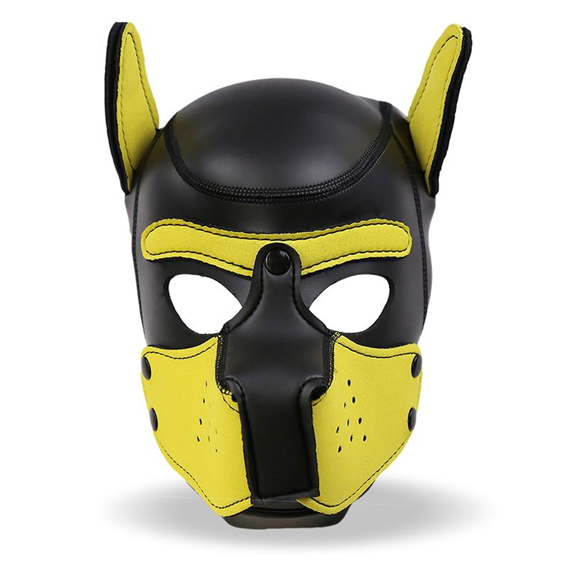 Hound Neoprene Dog Hound Removable Muzzle Black/Yellow One Size 3