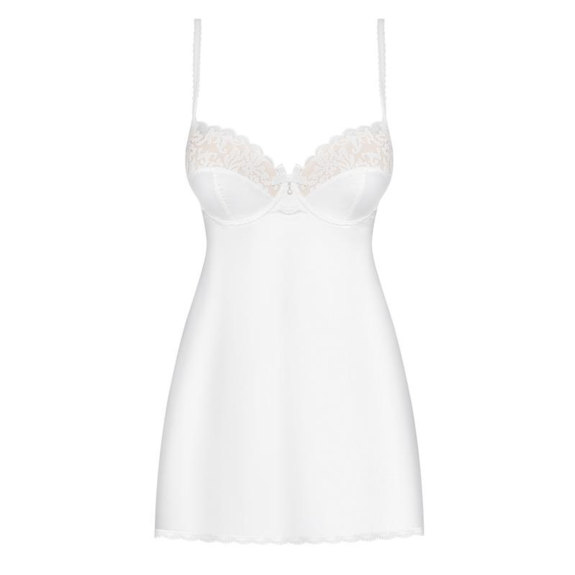 871-CHE-2 Chemise and Thong White 3