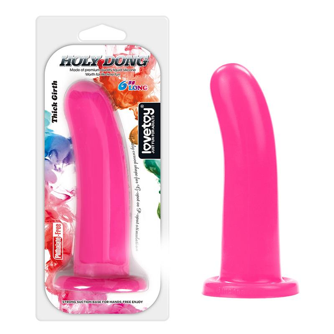 Stimulator Holy Dong 6 Liquid Silicone Pink 8