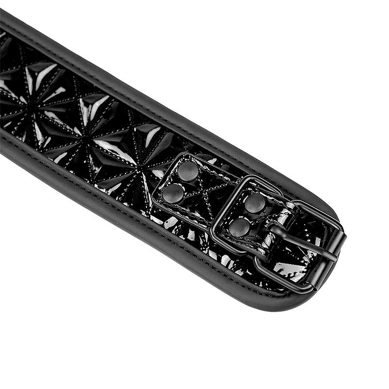 Collar with Leash Sapphire Vegan Leather 5