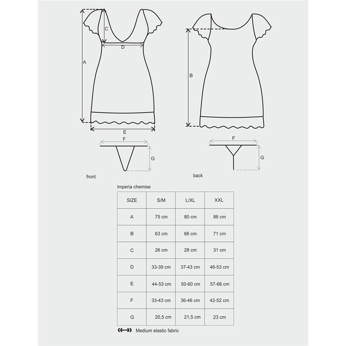 Imperia Chemise and Thong Black 2