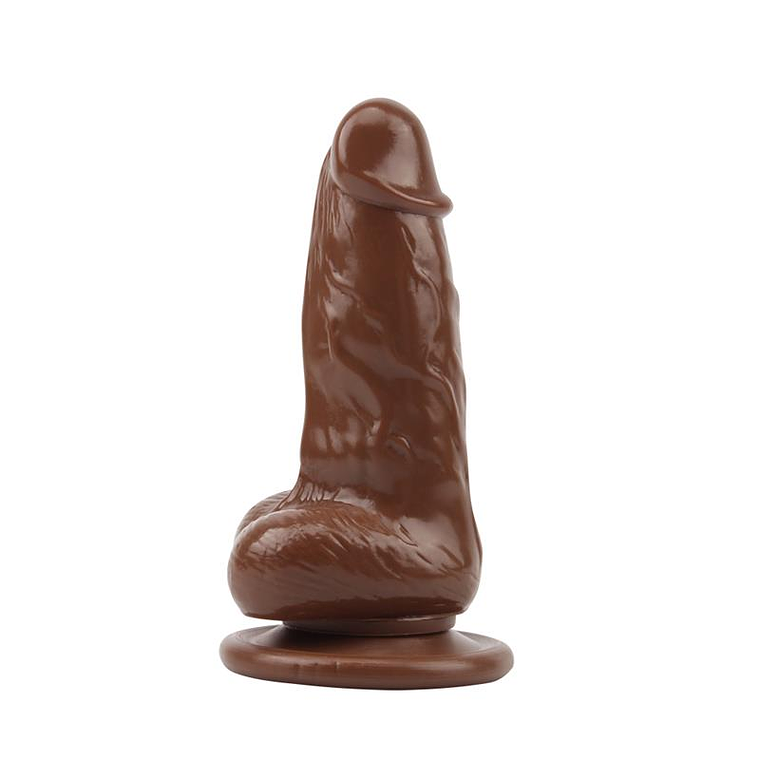 Dildo Jumbo Jack 6 Vibrating Dildo-Brown 2