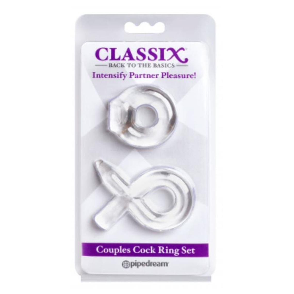 Couples Cock Ring Set Clear 1