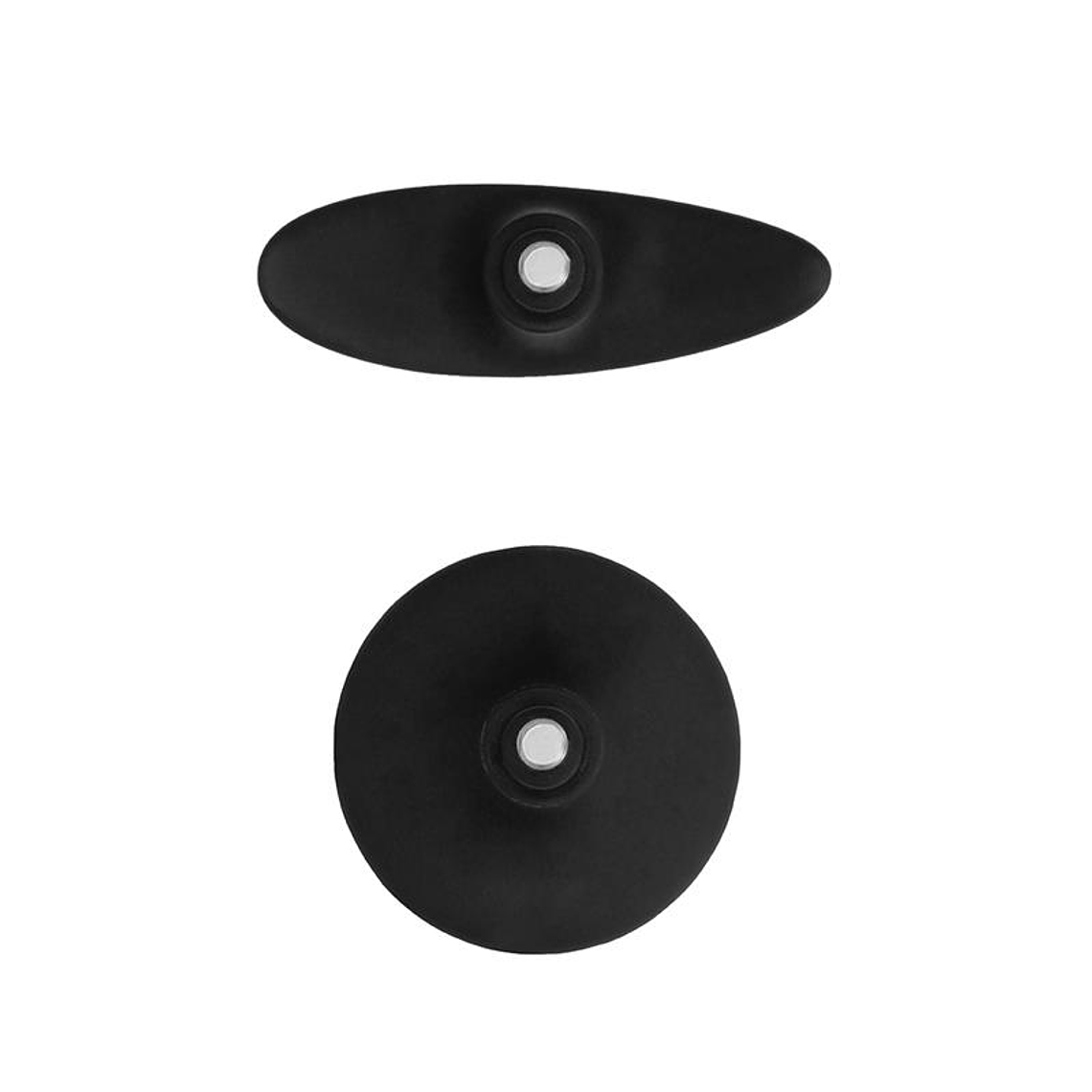 Butt Plug Set Pointed Large Suction Cup Black 8