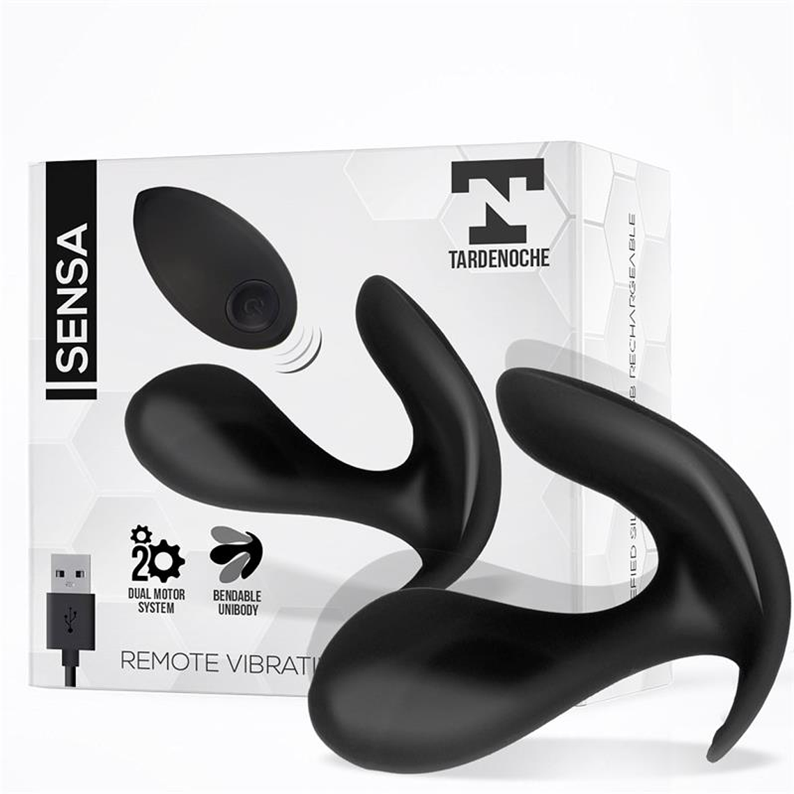 Sensa Stimulator Remote Control USB Liquid Silicone Black 1