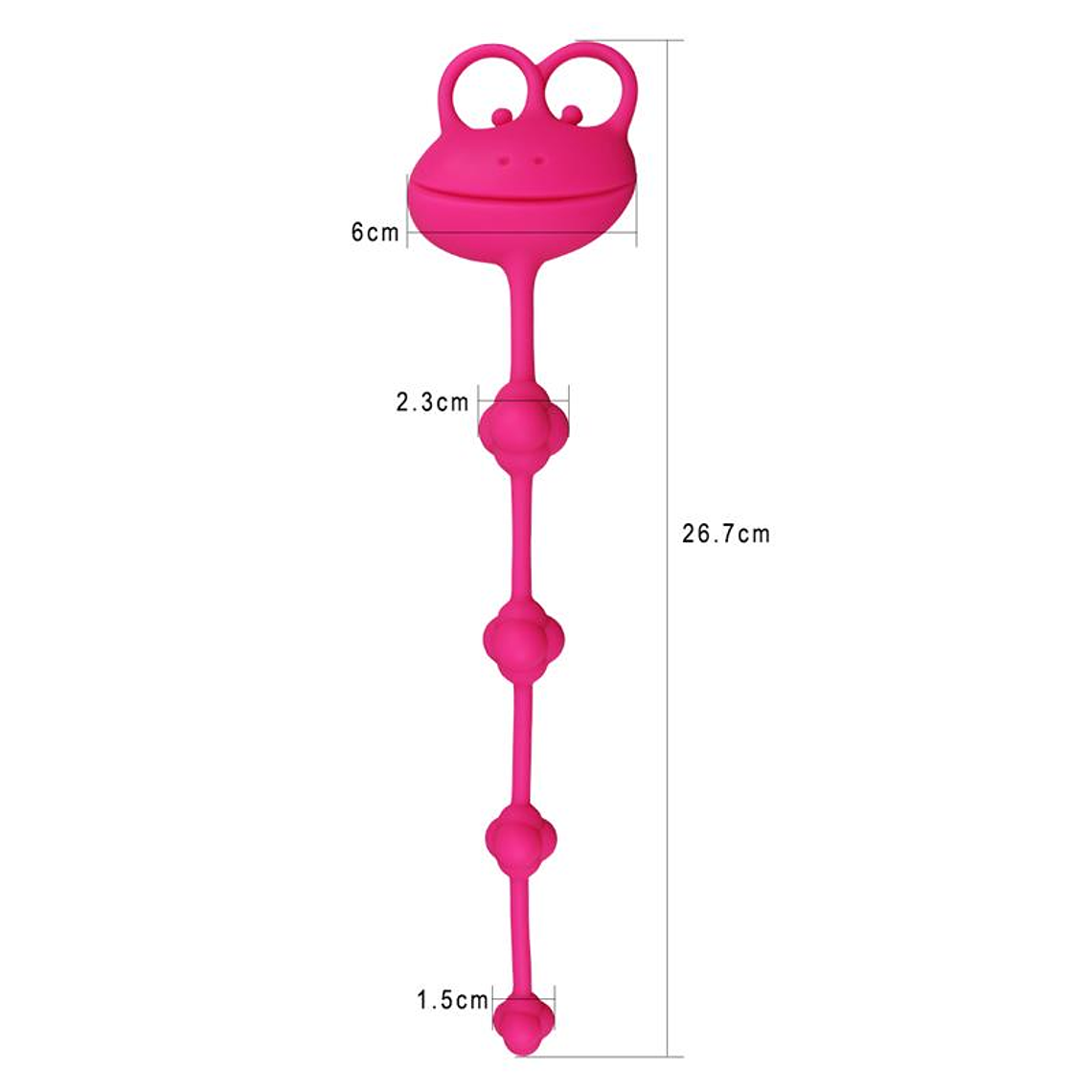 Anal Beads Frog Pink 4