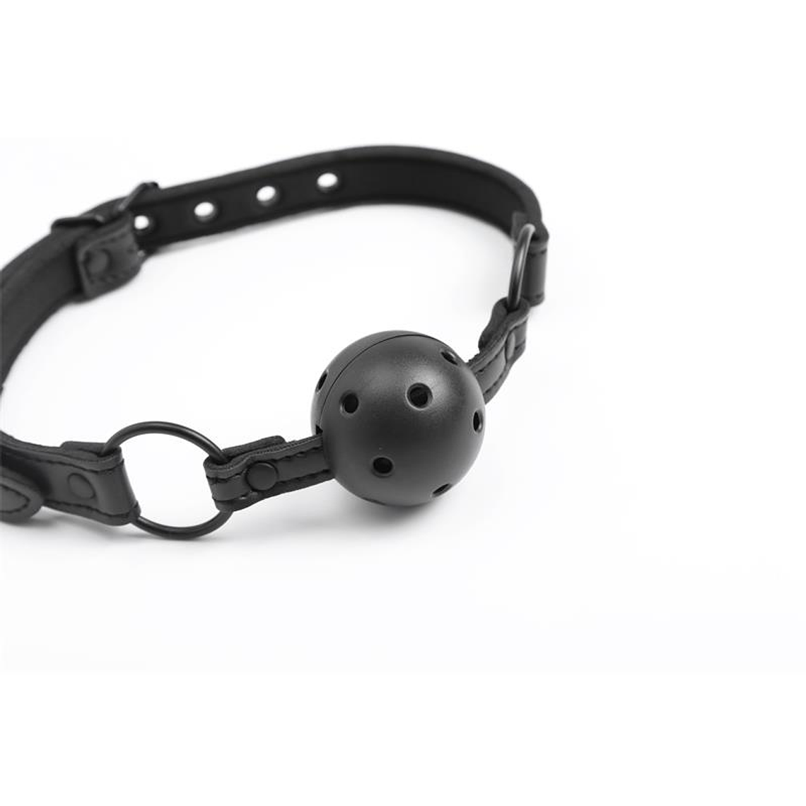 Adjustable Brrathable Ball Gag Vegan Leather 5