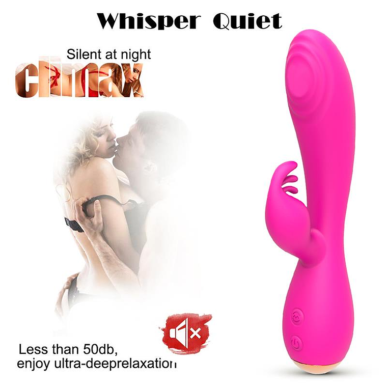 Magic Stick Rabbit Vibe with Pulsation Fuchsia 8
