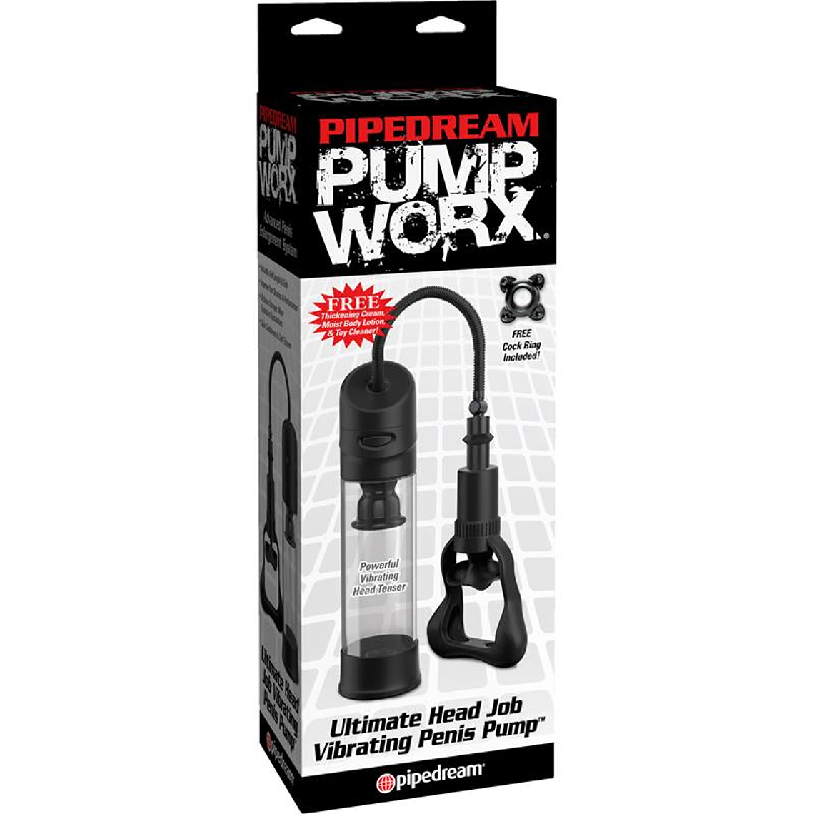 Pump Worx Ultimate Head Job Vibrating Penis Pump Black 2