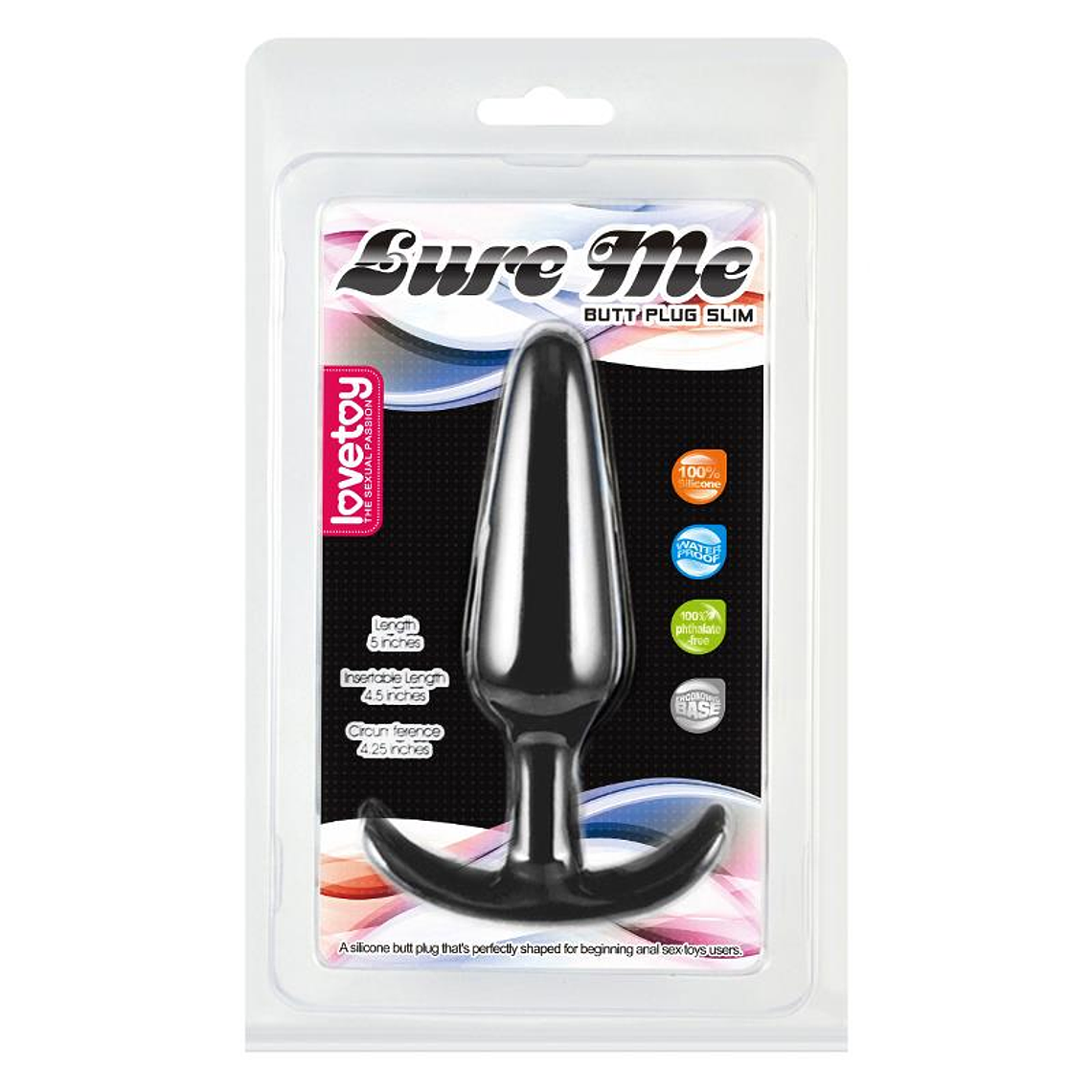 Butt Plug Lure Me Size L Black 8