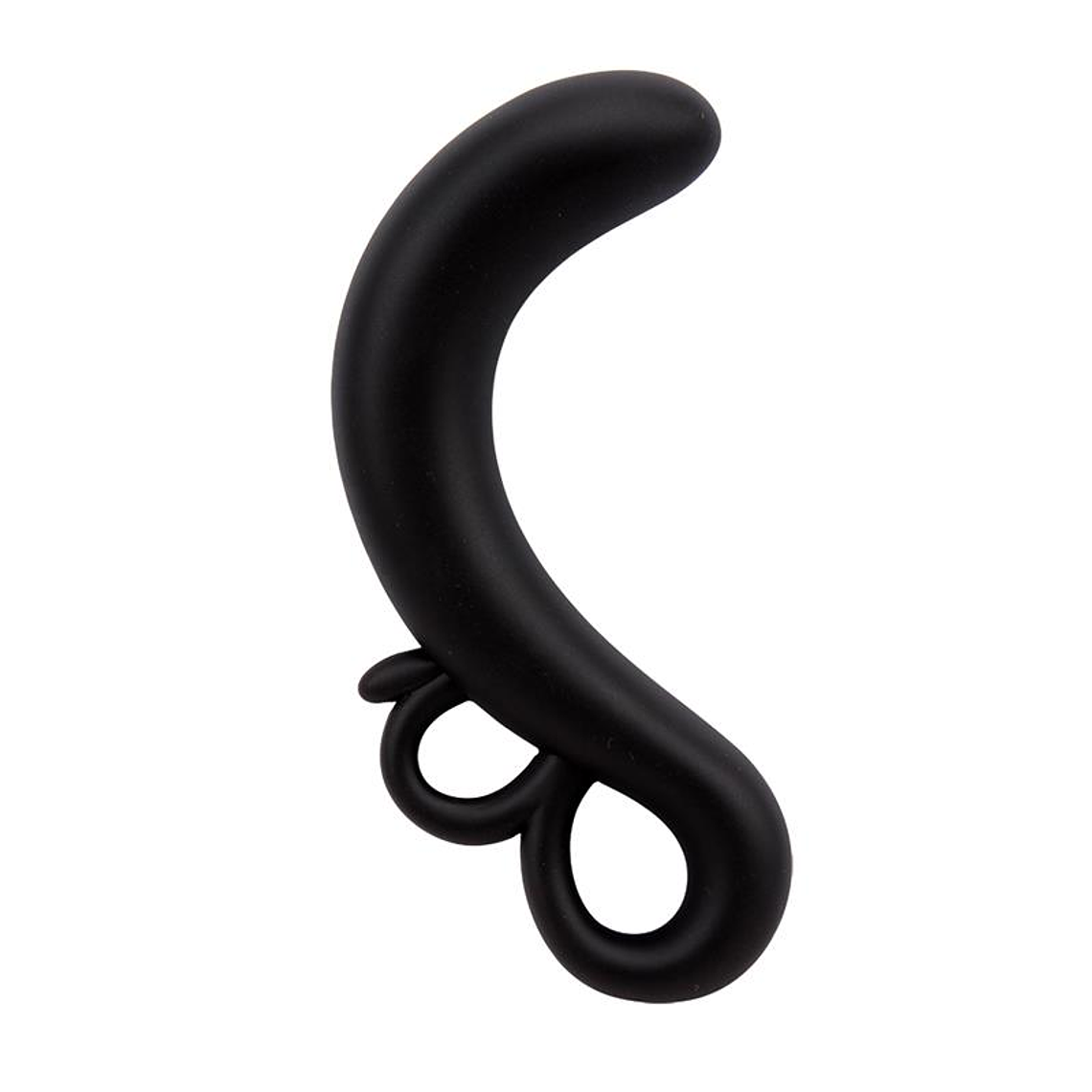 Two-Finger G-Spot Plug Silicone Black 1