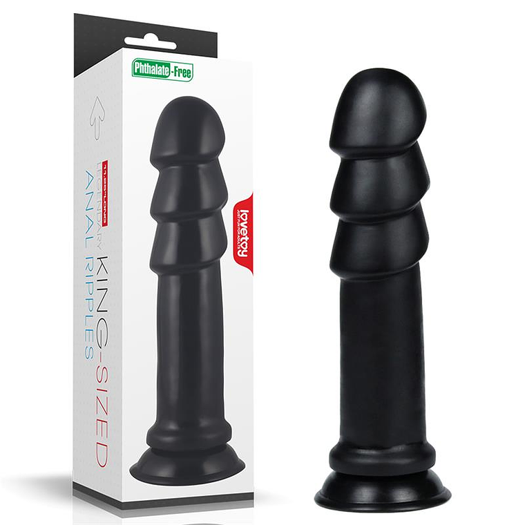 Dildo King Sized Anal Ripples 11.25 Black 9