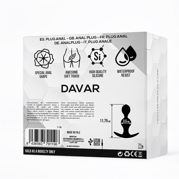 Davar Anal Plug Silicone 3
