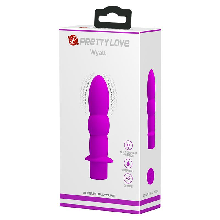 Wyatt Butt Plug 10 Vibrating Functions Pink 4
