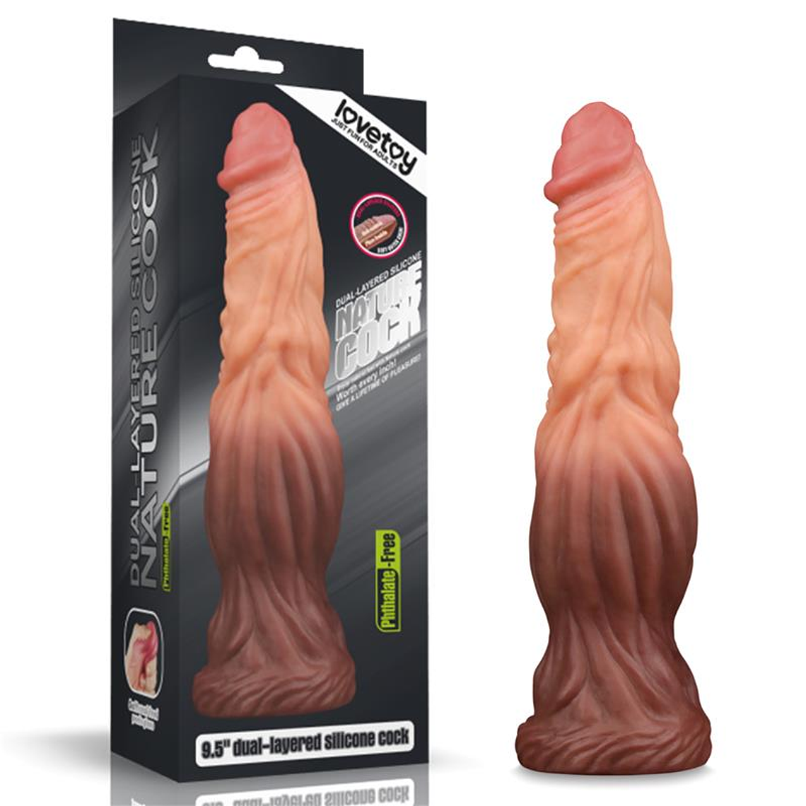 Dildo Nature 9.5 Dual Layer 3