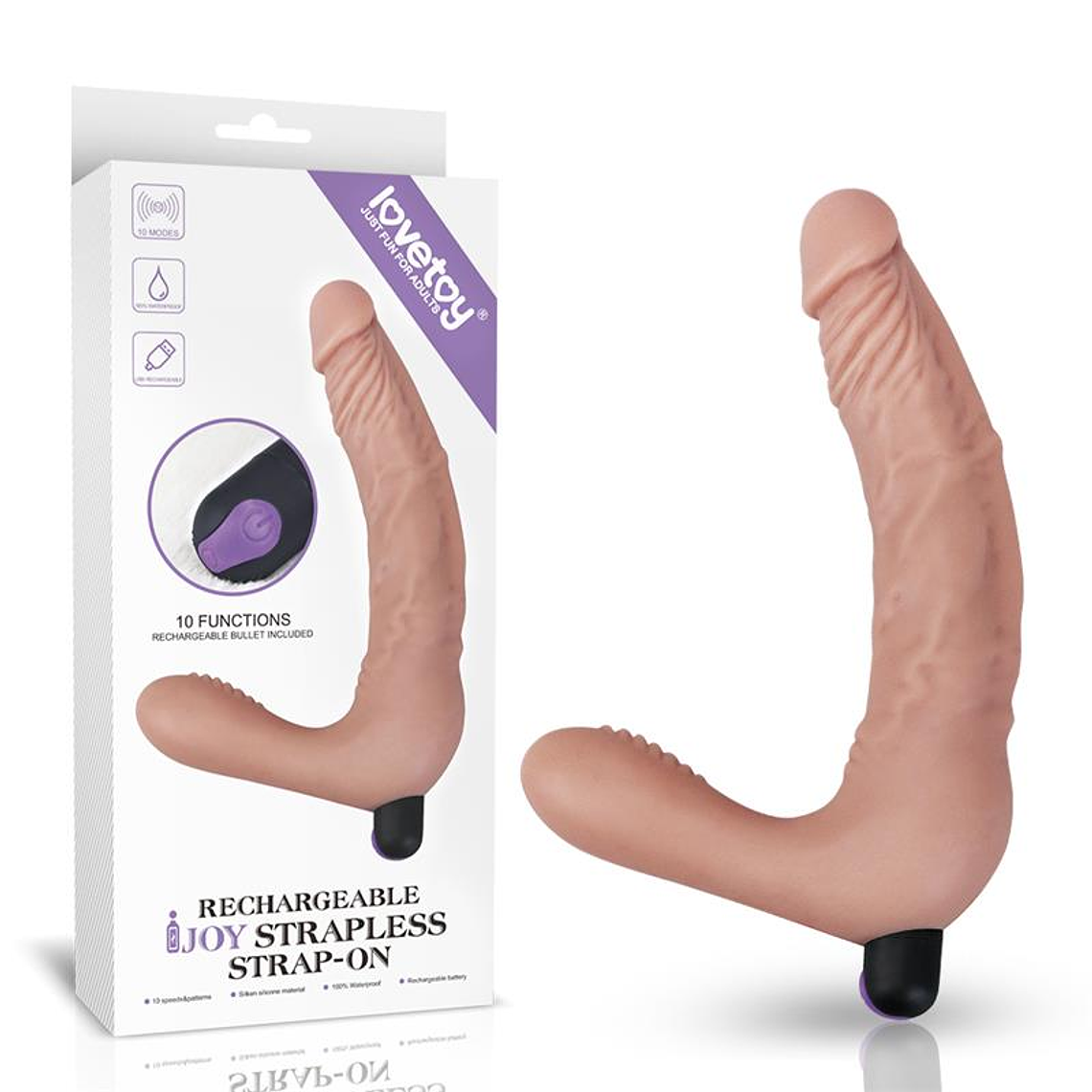 Strapless Double Dildo Silicone USB 7