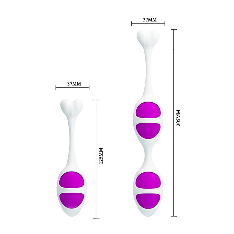 Pretty Love Oval Shaped Kegel Balls Purple 3