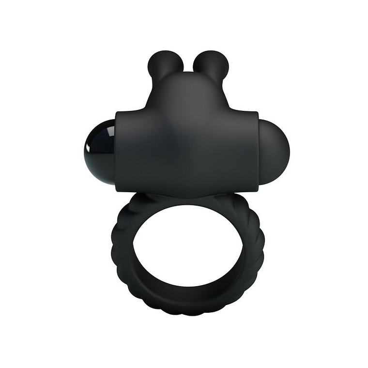 Vibrating Cock Ring Eudora Black 3
