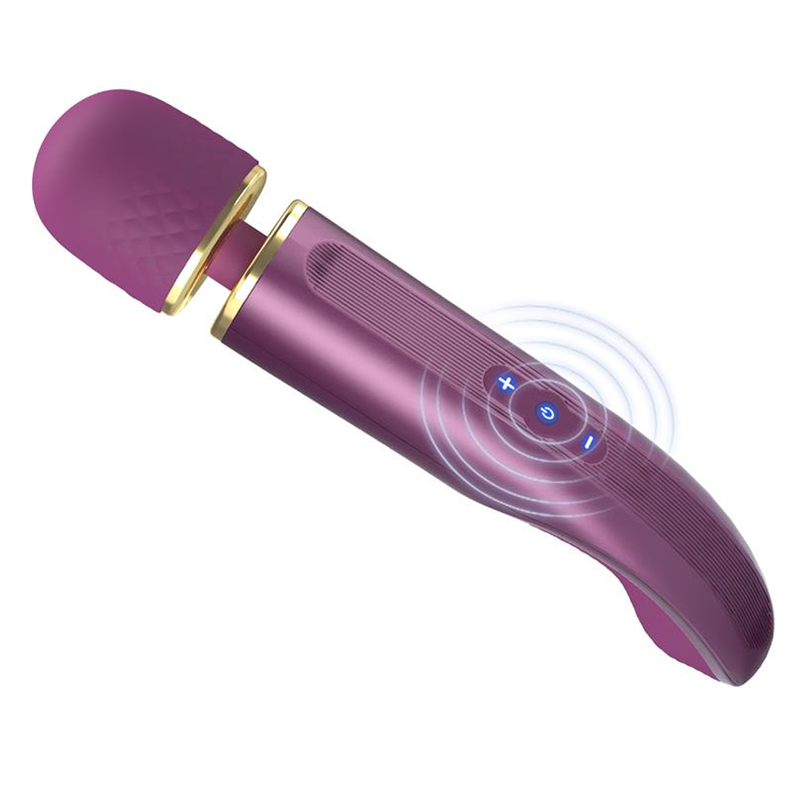 Vibrating Wand Silicona Purple 7