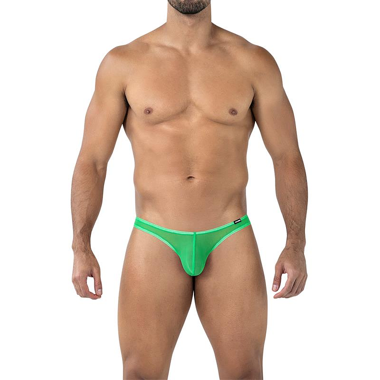 C4MSPXBUL01 Low Rise Bulge Brief Green 1